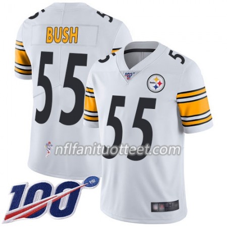 Miesten Pittsburgh Steelers NFL Pelipaita Devin Bush 55 Nike Valkoinen 100th